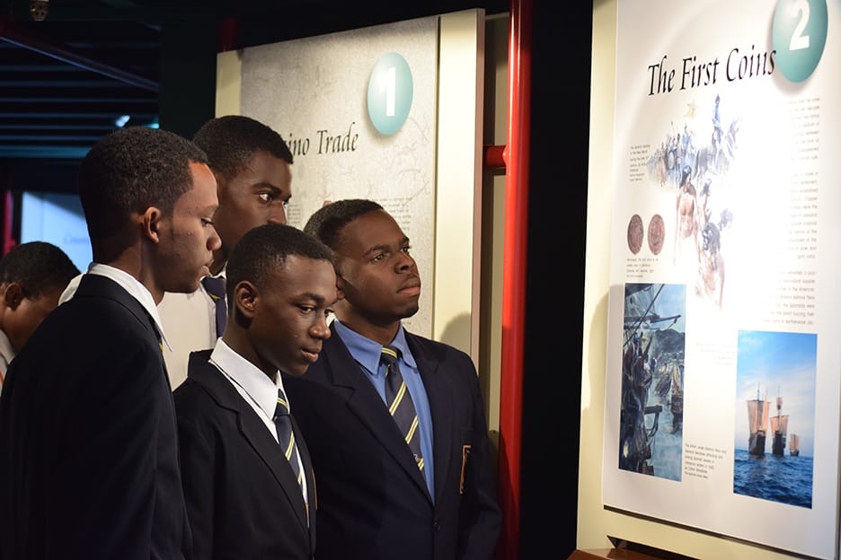 Students touring Museum