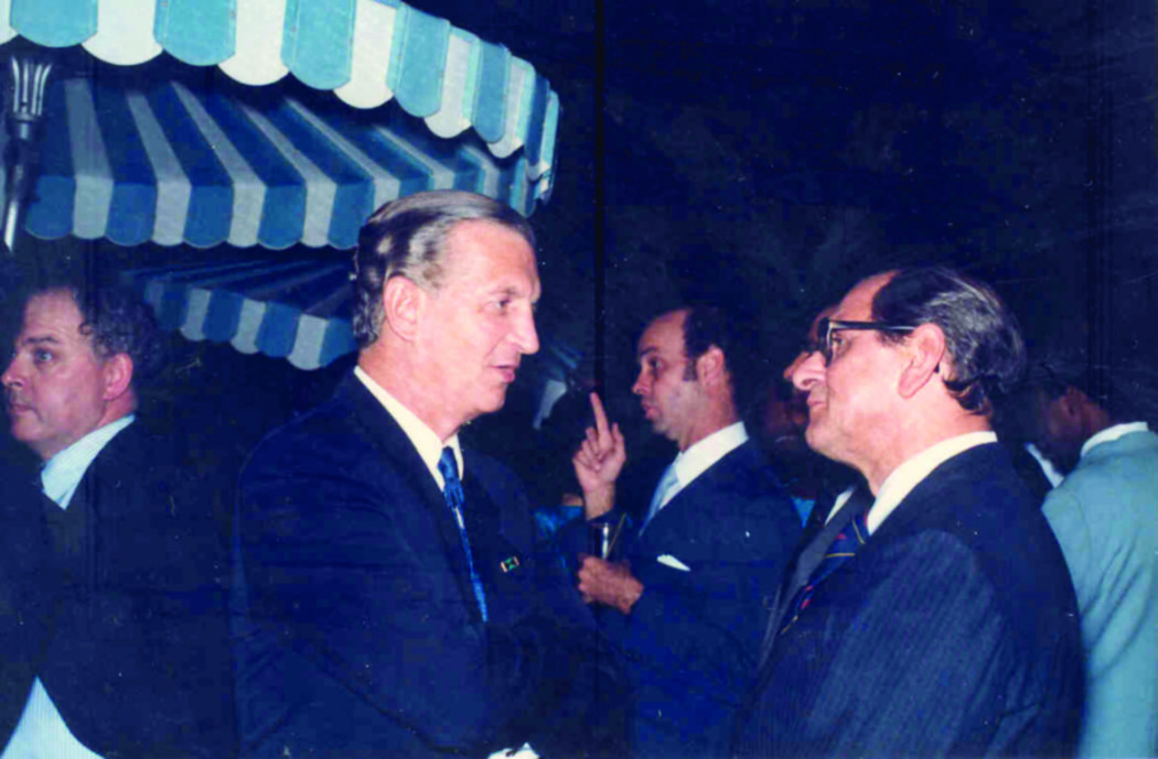 Hon. Edward Seaga and Governor Payton Hon. Edward Seaga and Governor Payton
