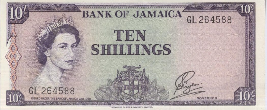 BOJ Ten Shillings