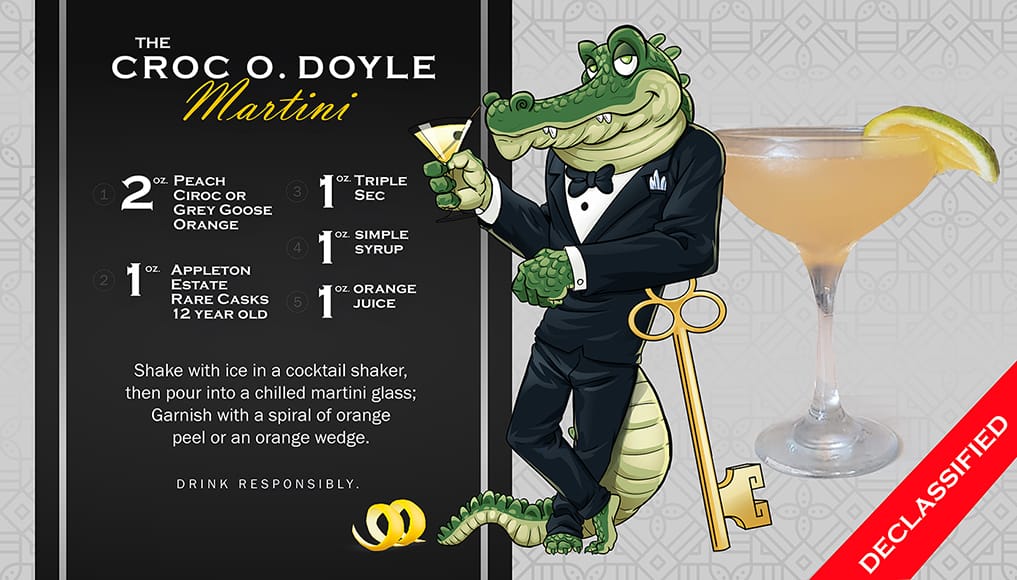 Croc with Martini